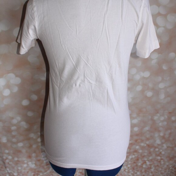 Old Navy Women's Red White And Blue Short Sleeve V-Neck T-Shirt Size S - Picture 5 of 10